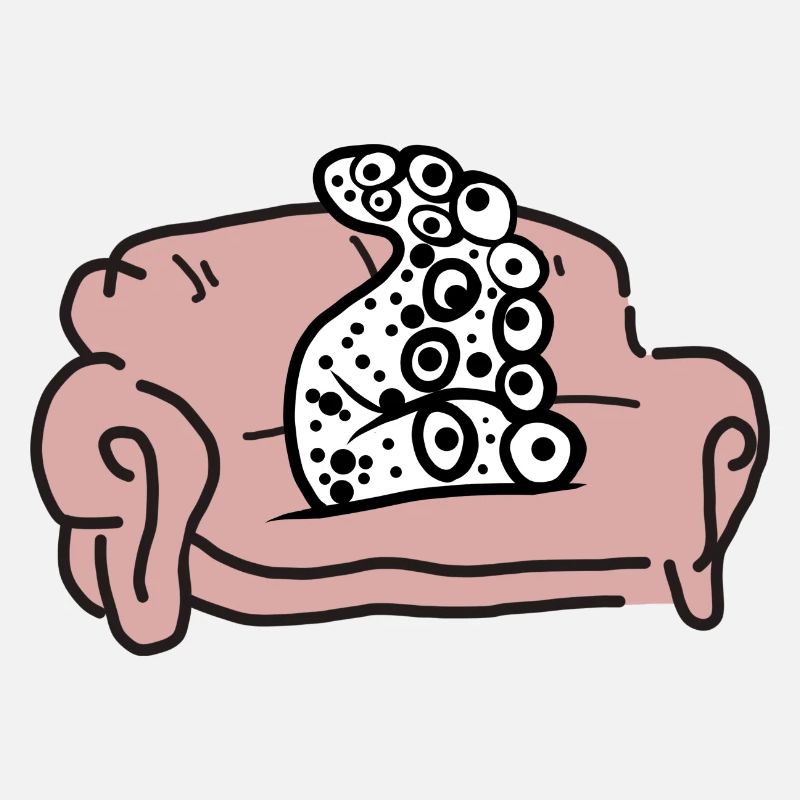Couch Potato Funny Octopus