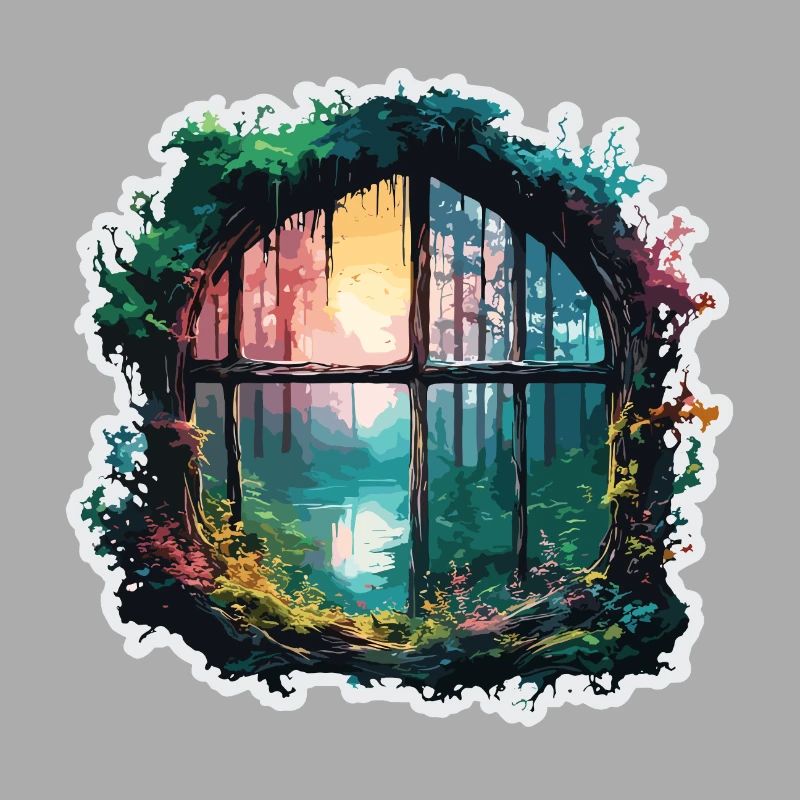 Window in the Forest / Trees / View / Wilderness