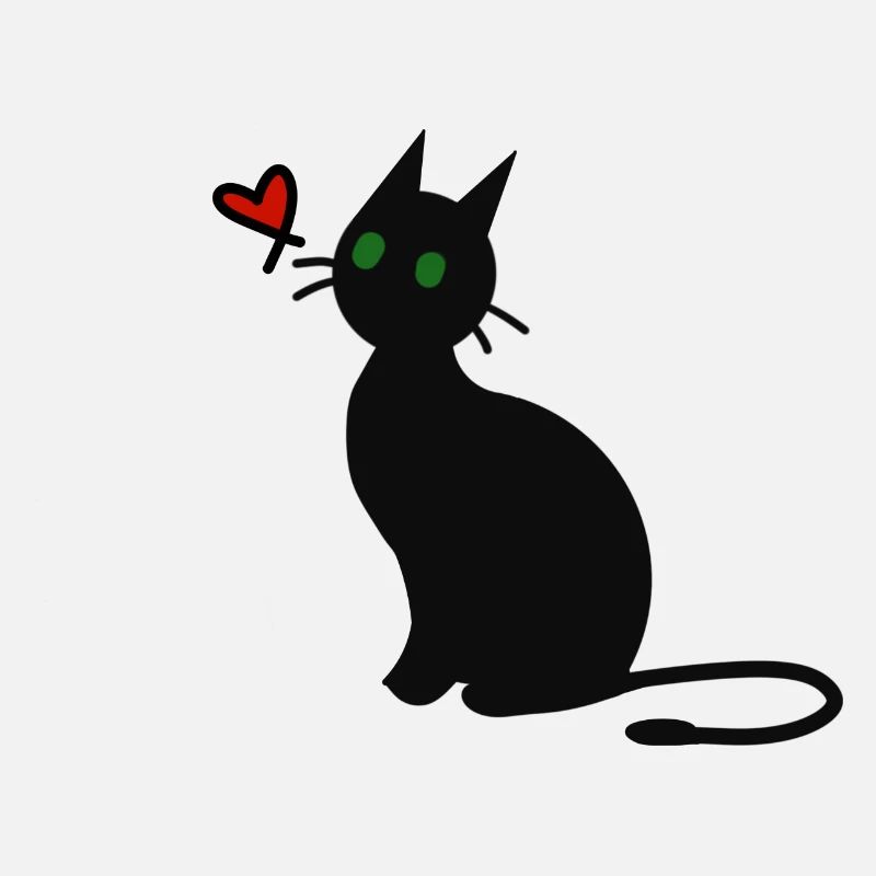 Schwarze Katze