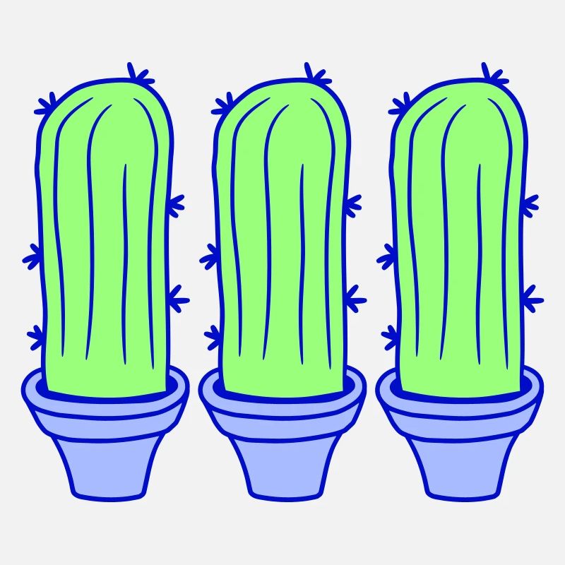 3 petits Cactus Cactus Épines Désert Pot de Fleurs