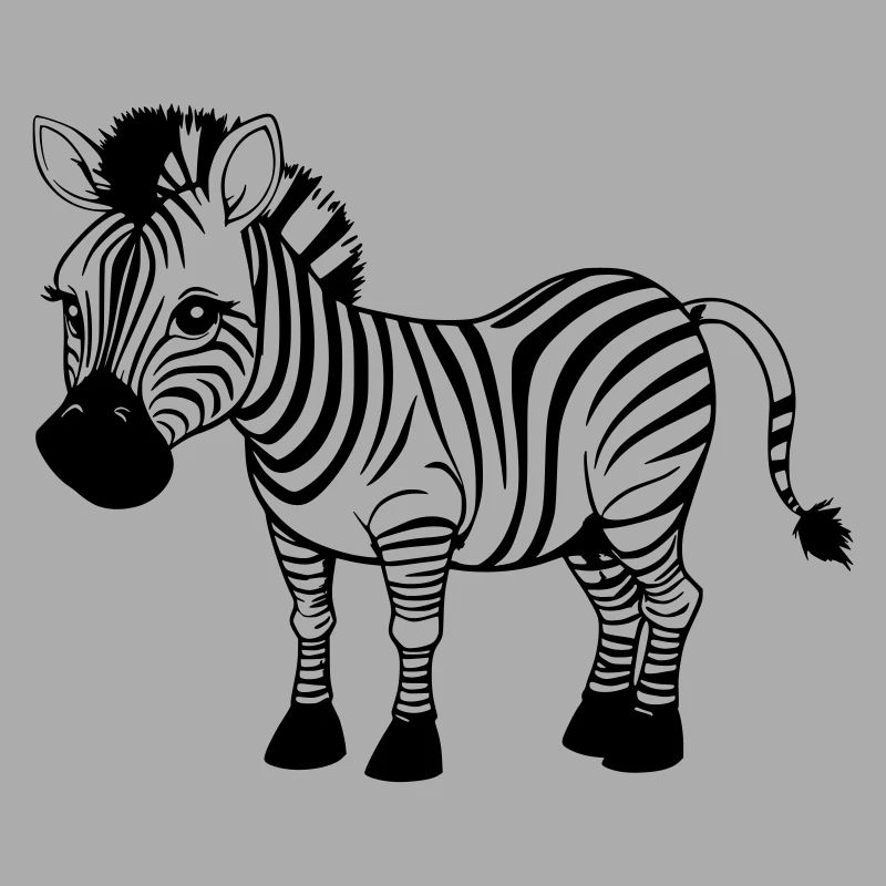Zebra as vector graphic