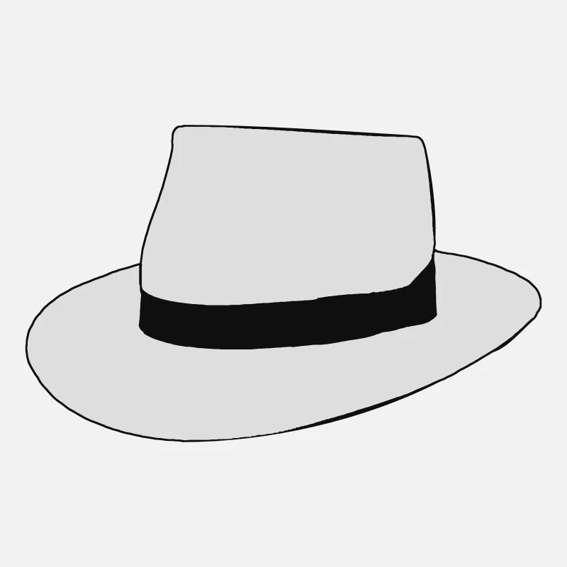 chapeau blanc