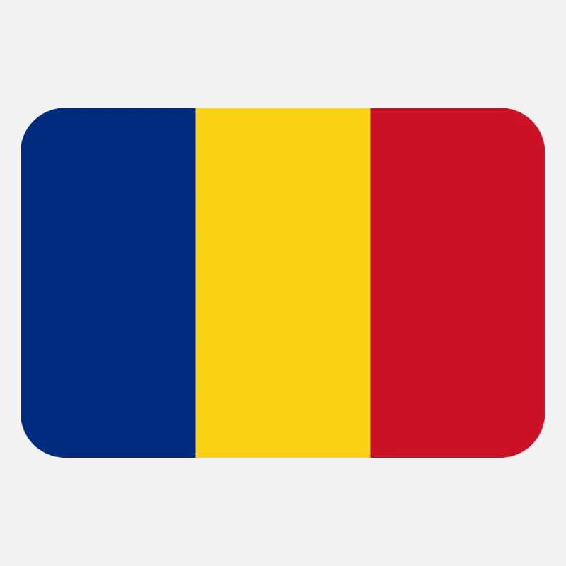 ROMANIA FLAG round corner 400 dpi