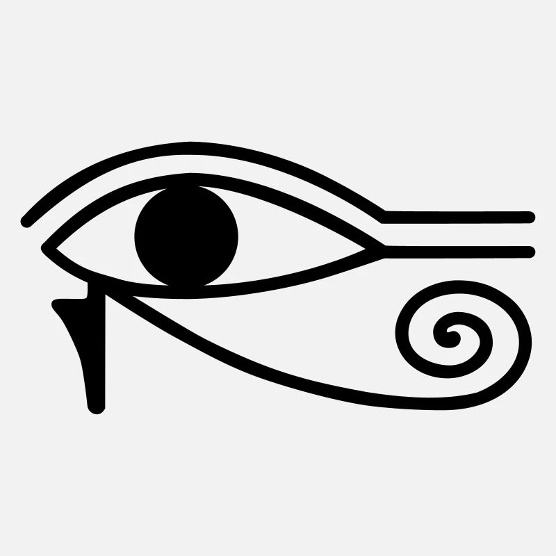 Œil Oudjat horus retro symbole vintage