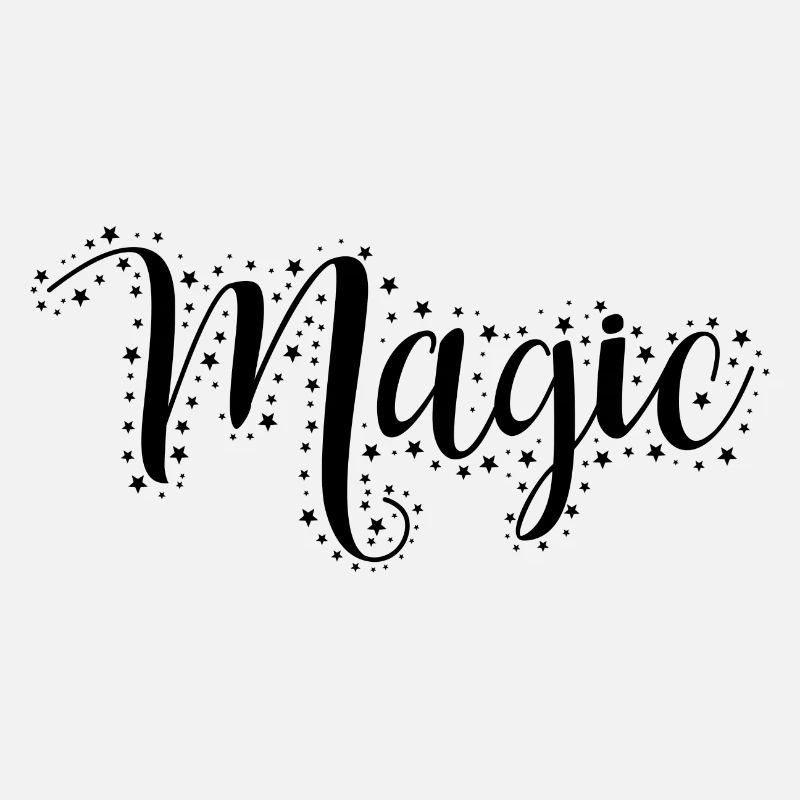 Lettrage Magic Star noir