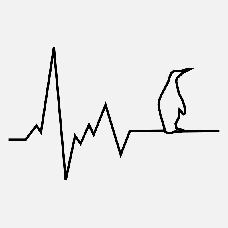 pulsation du cœur pingouin