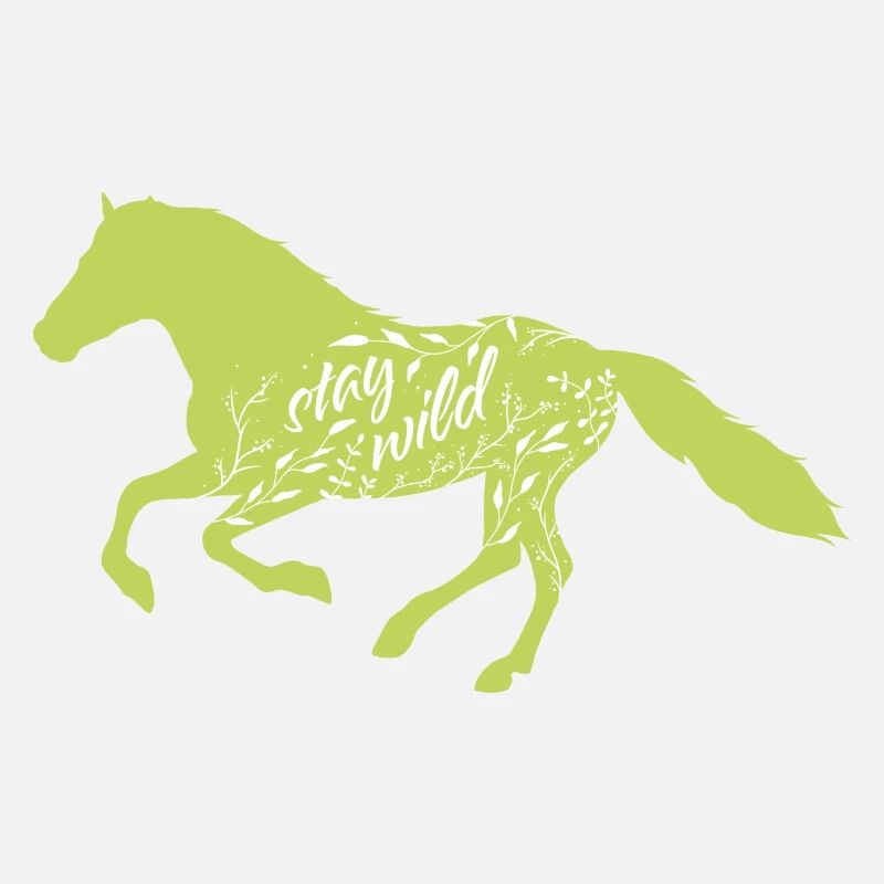 Cheval d'illustration "reste sauvage"