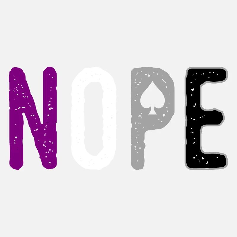 Nope Asexuell Pride Asexualité Ally