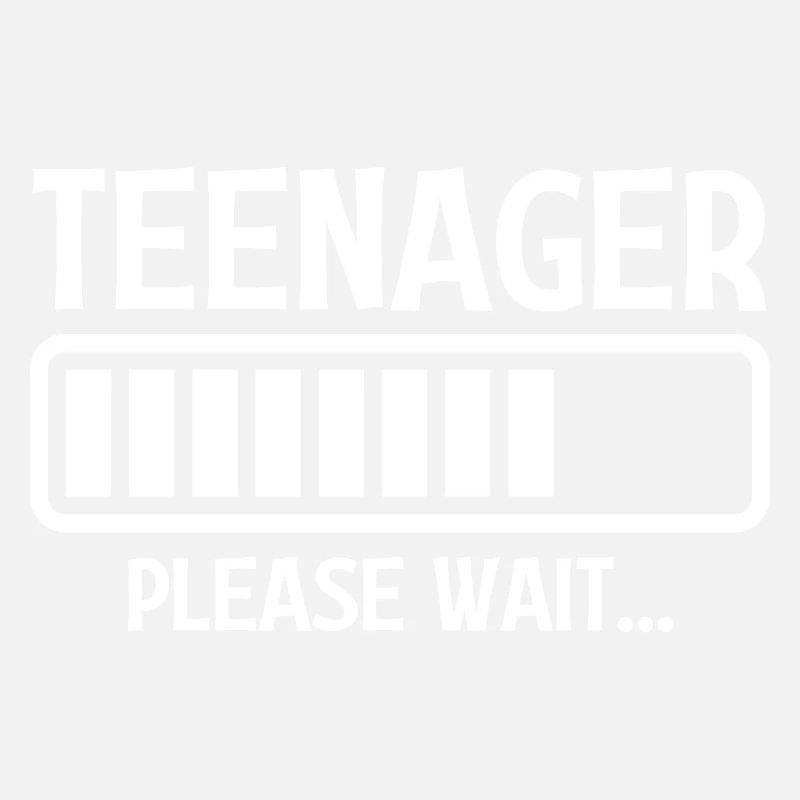 Adolescent S’il vous plaît attendre