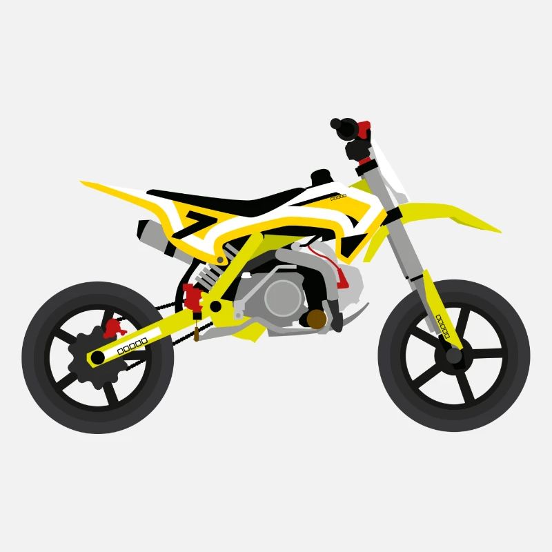 super Moto Jaune Blanc