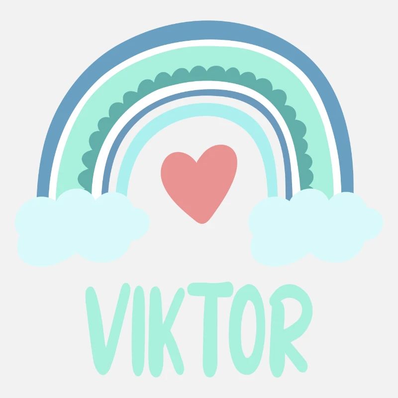 Viktor Name Rainbow Baby