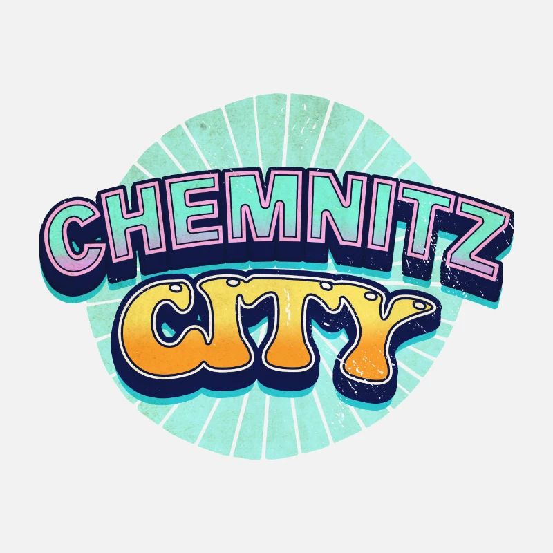 Chemnitz Germany City Font Pop Art Comic