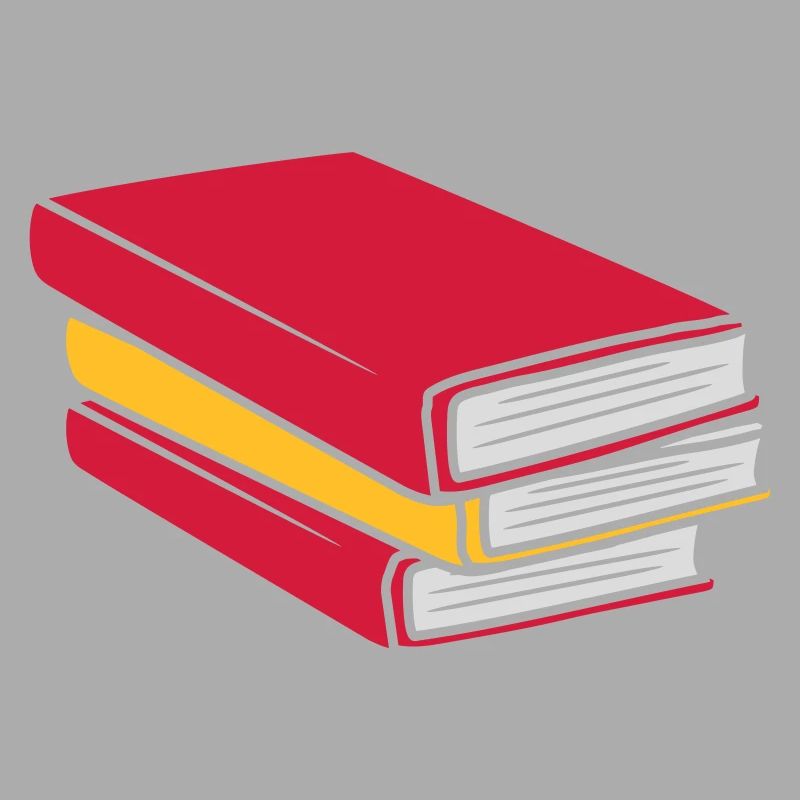 Design gestapelte Bücher Comic