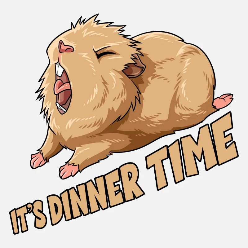 Meerschweinchen It's Dinner Time
