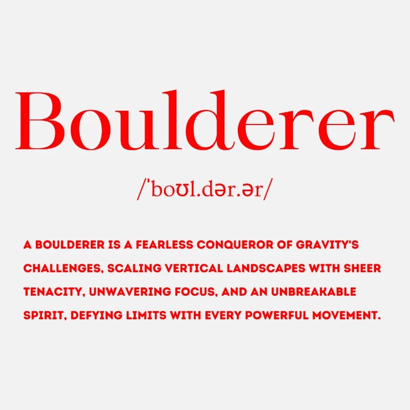 Définition de Boulderer