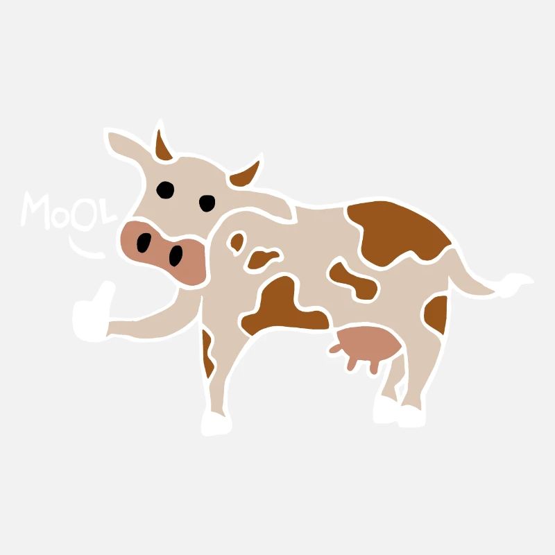 Mool / Cool Cow Thumbs Up (White)