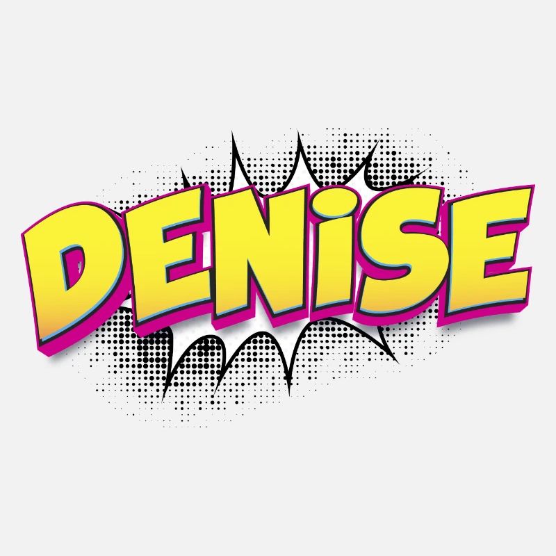 Denise Benutzerdefinierter Name Comic Book Stil Pop Art,