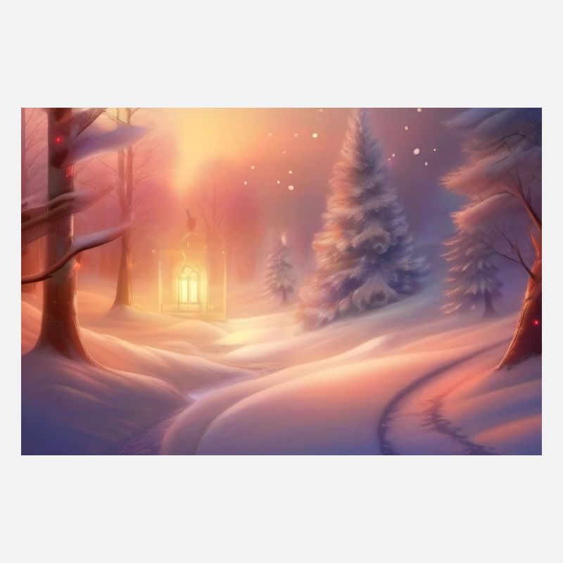 Promesse de Noël dans la forêt d’hiver