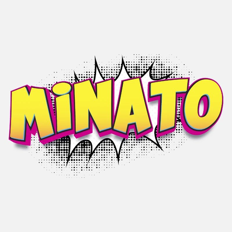 Minato Benutzerdefinierter Name Comic-Buch-Stil Pop-Art,