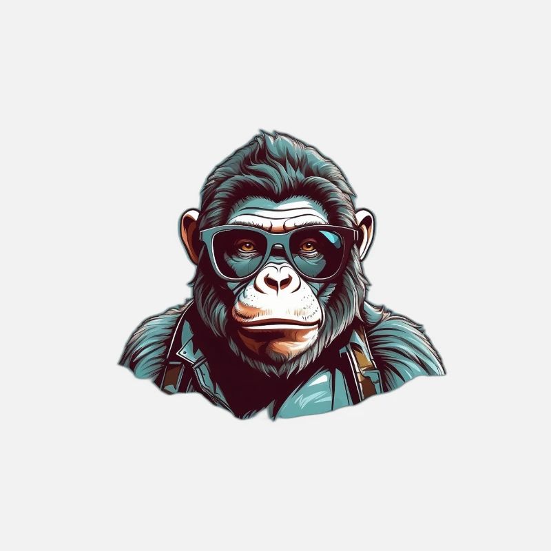 Stilvoller Gorilla