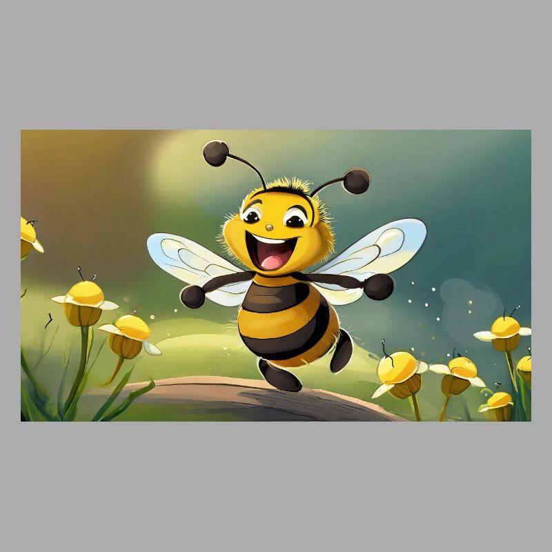 Pun ambiguous expression – HapBee (Happy Bee)