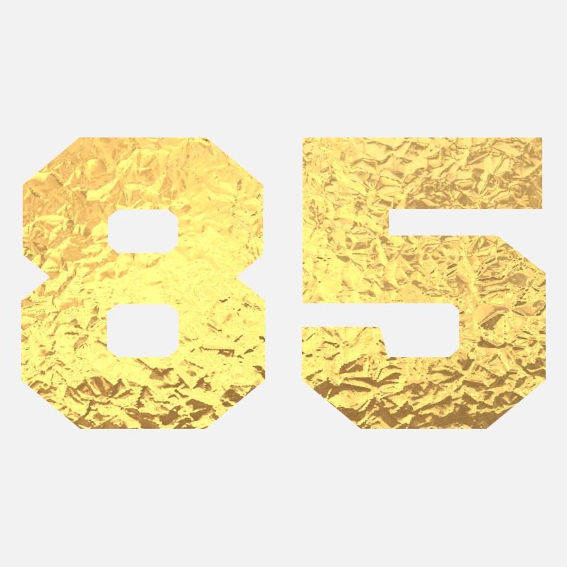 Numéro 85 paillettes doré - 85e anniversaire