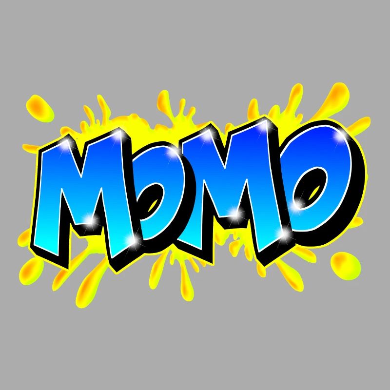 Graffiti Name MOMO printable on evrything