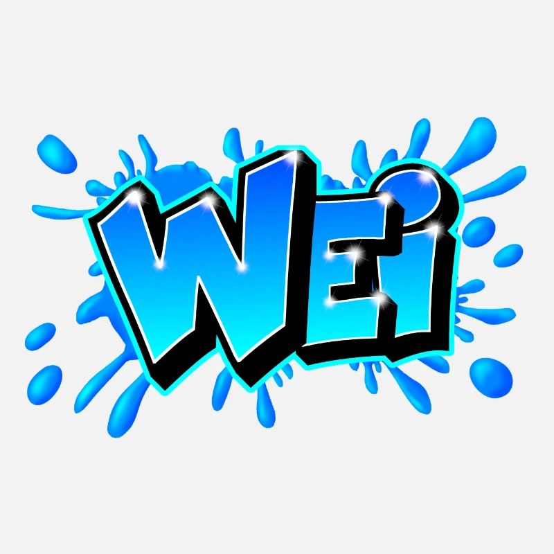 WEI splash Blue Graffiti Made by Max the Tagger