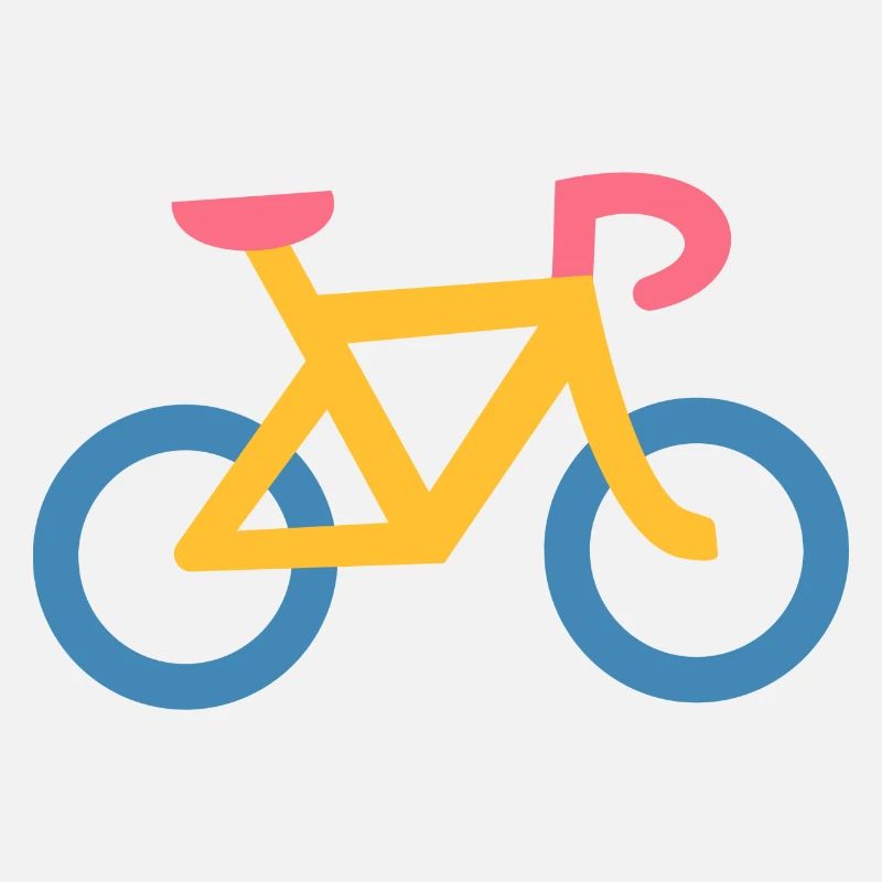 Vélo Jaune et Bleu