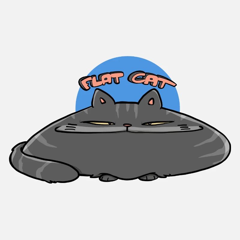 Flache Katze