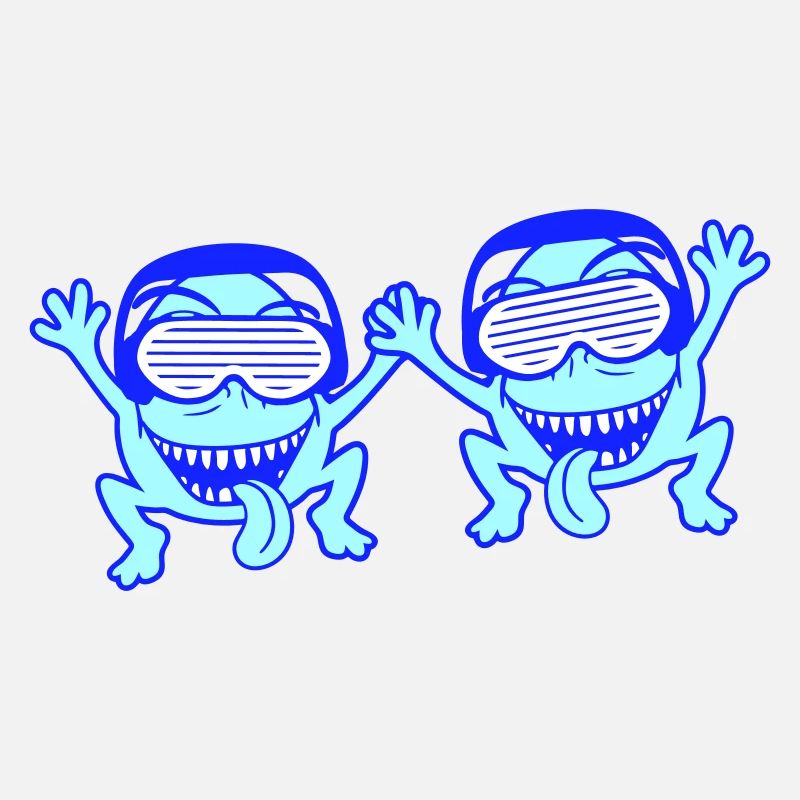 2 DJ Party Horror Monster Alien Alien Team