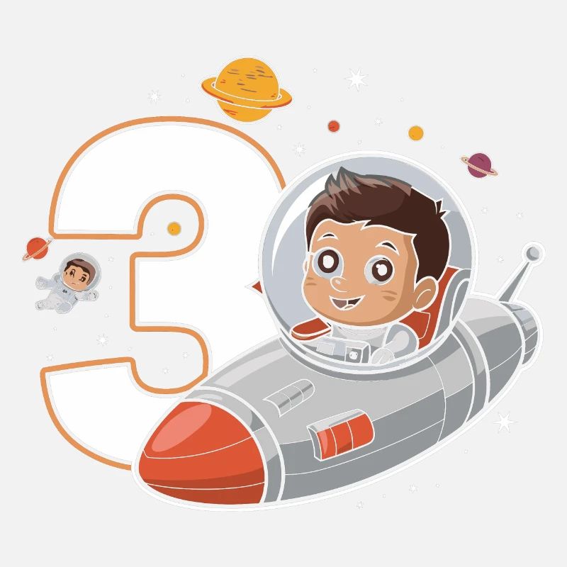 3rd Birrdday Astronaut Space Adventure for Boys