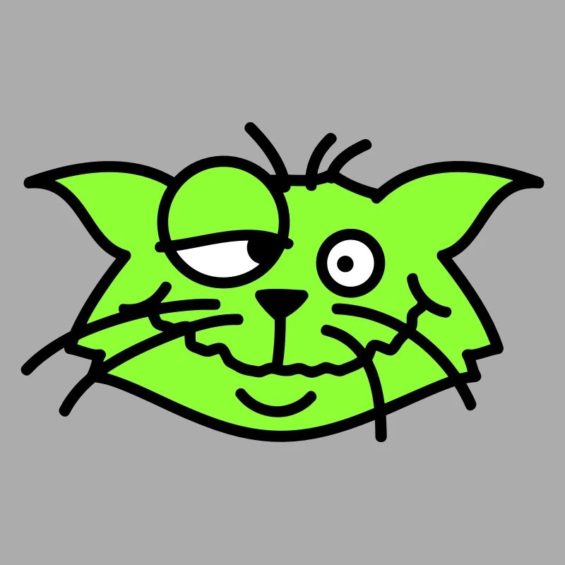 Confused Cat Squints Funny Crazy Grimace