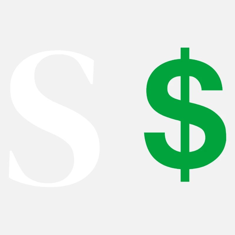 Buchstabe s Dollar