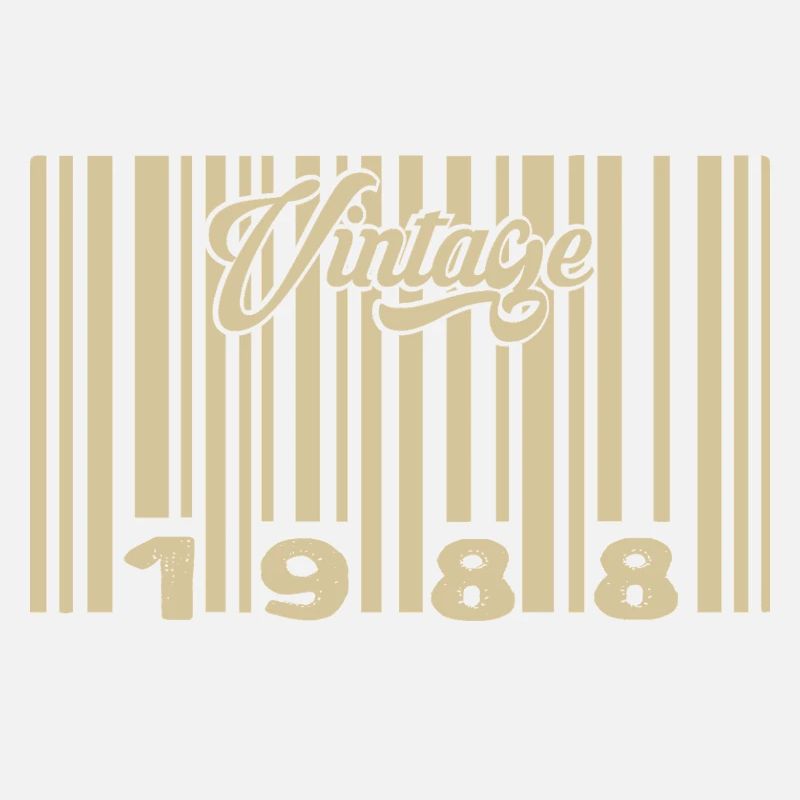 vintage 1988 Code barre 1988: Année 2025.