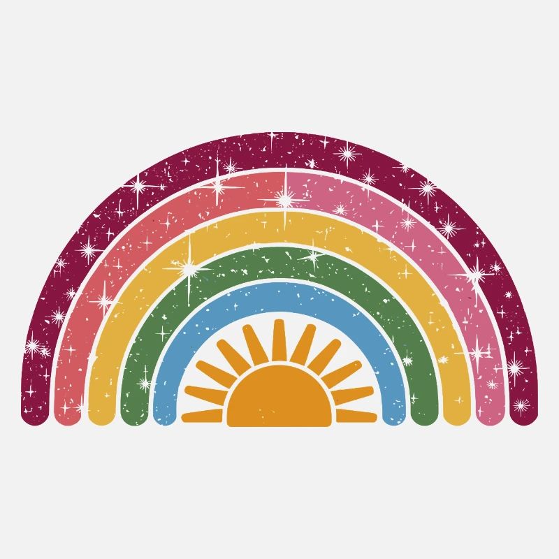 Rainbow Sun: Colorful Morning