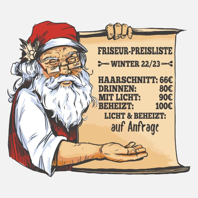 Liste de prix de coiffeur drôle pour Noël 2022