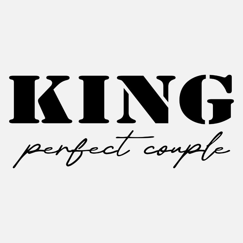 King and Queen King Gift black