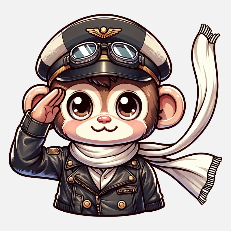 Cute Monkey Pilot