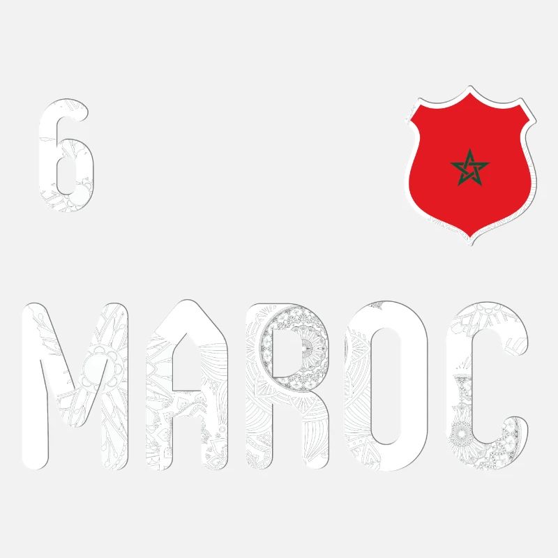 Teeshirt Maroc avec le numéro 6