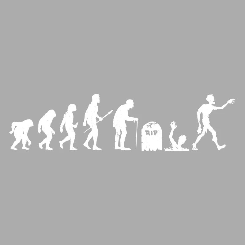 Zombie Human Evolution Halloween