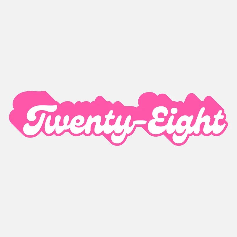 Twenty-Eight Birthday - 28th Birthday Retro Pink