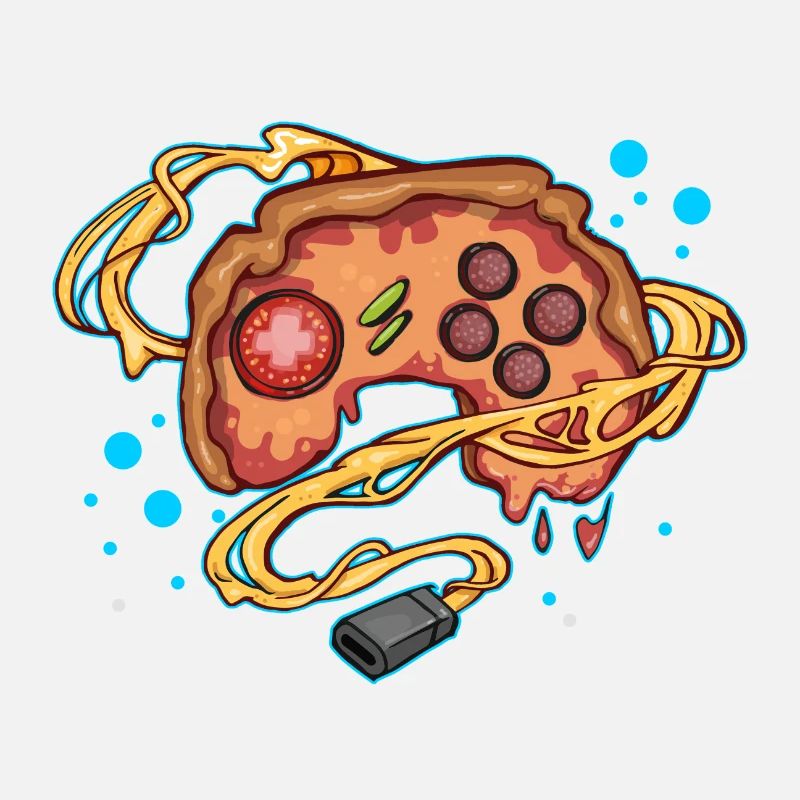 Pizza Gaming Controller Gamepad