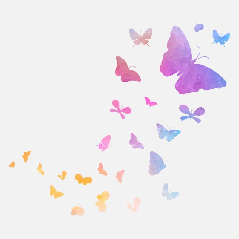Aquarelle papillon mignon insectes nature