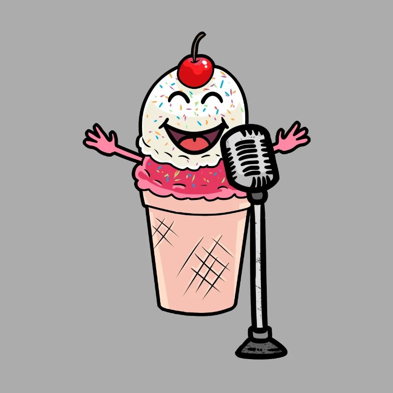 Ein kleiner super Star ein süßes Eis das Singt