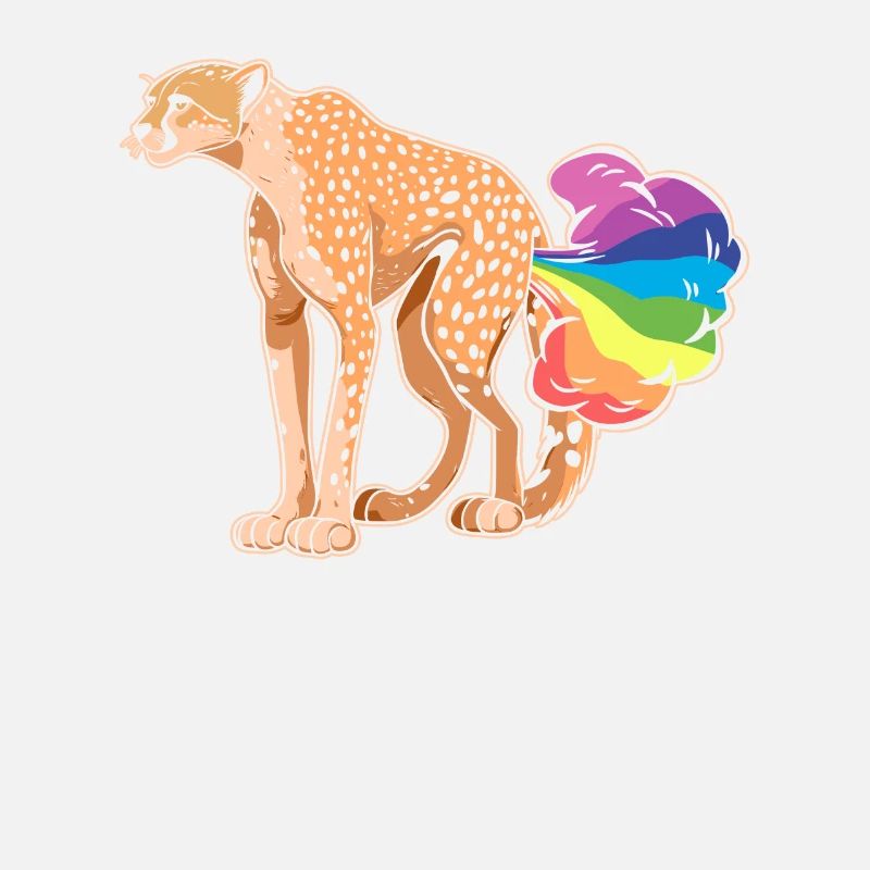 Guépard Drôle Arc-en-Ciel Pet