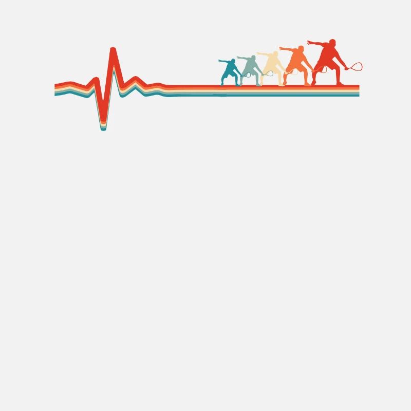 Rythme cardiaque de l’ECG de squash