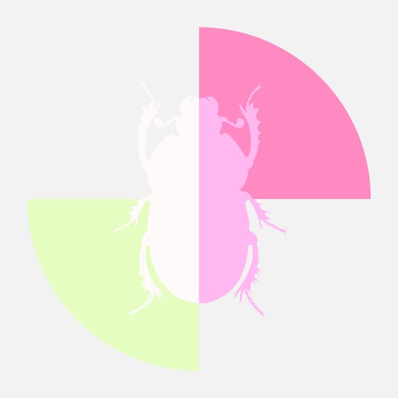 Duo Weiß Pastellrosa