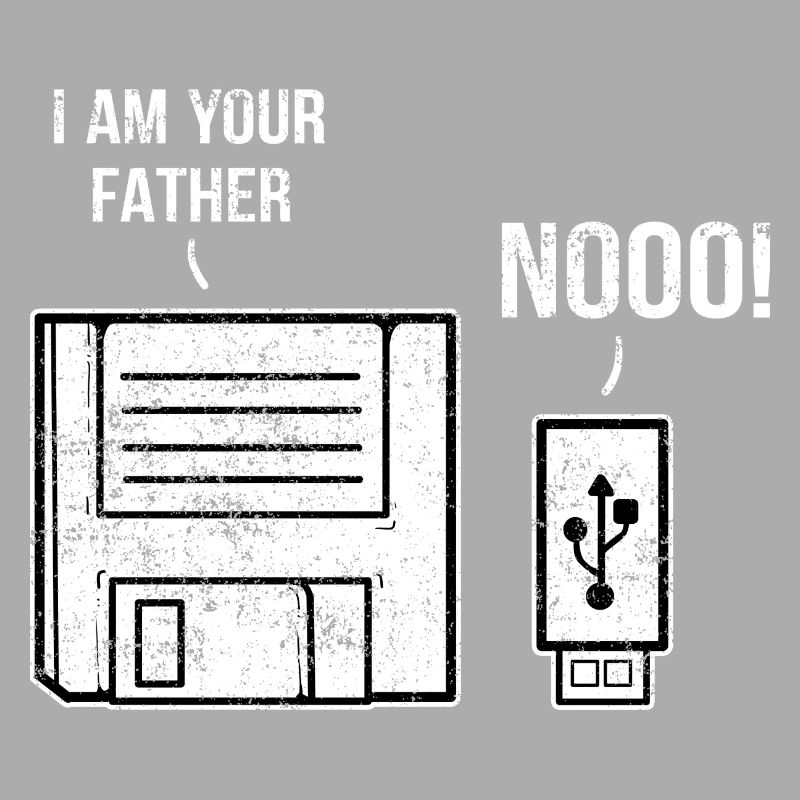 IT Programmierer Im Your Father Diskette
