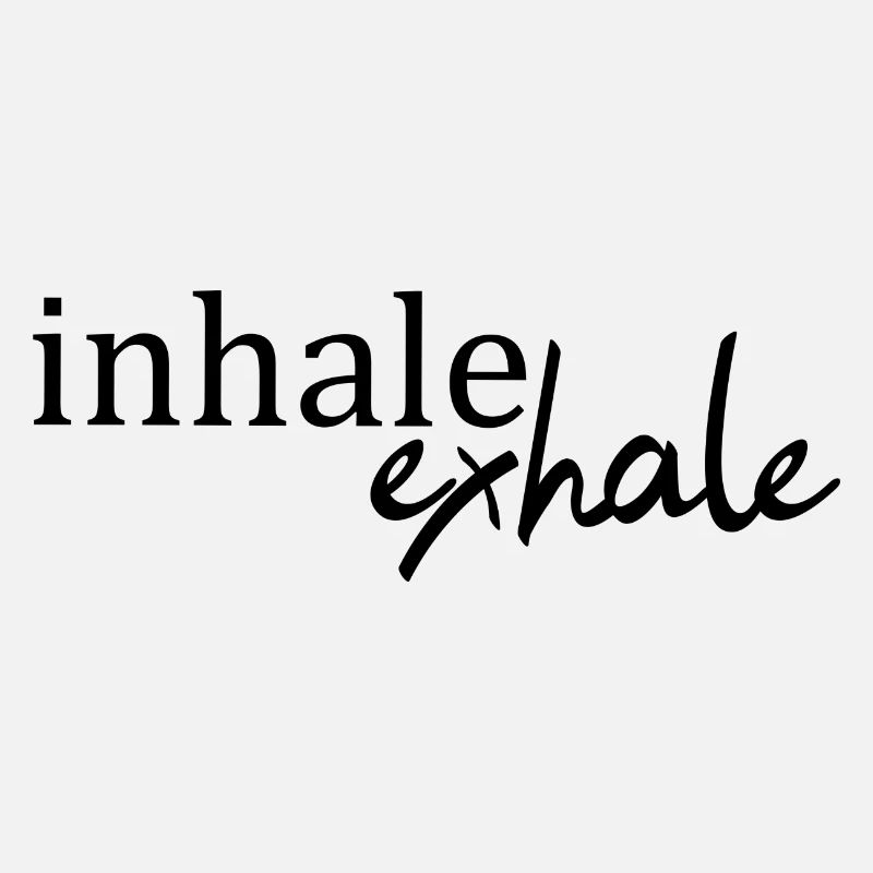 Inspirez expirez devise vie disant déclaration